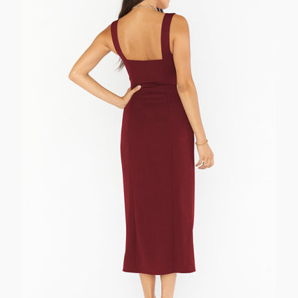 Elegant French dress with sling straps Bridesmaid dress