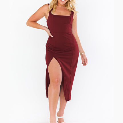 Elegant French dress with sling straps Bridesmaid dress