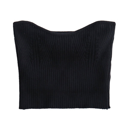 New Knitted Sleeves + Sexy Slim Tube Top Two-piece Set