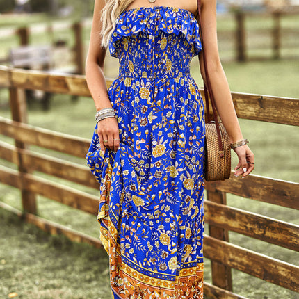 New Ladies Bohemian Casual Vacation Long Dress