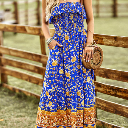 New Ladies Bohemian Casual Vacation Long Dress