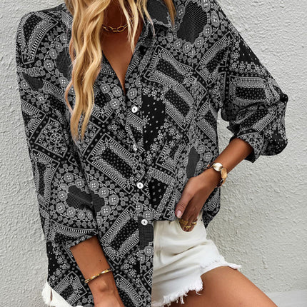 New Four Seasons Casual Print Long Sleeve Shirt