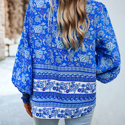 Women's Printed Vacation Casual Long Sleeve Top