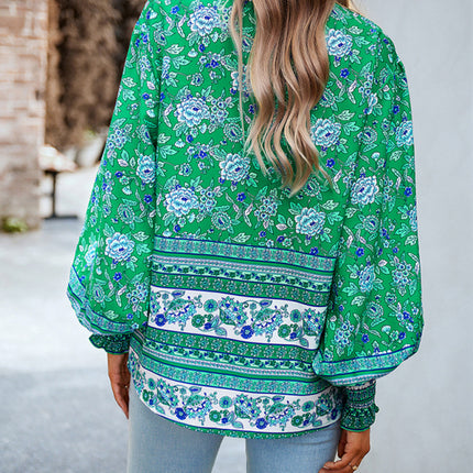 Women's Printed Vacation Casual Long Sleeve Top