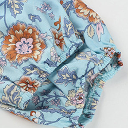 holiday wind dress short skirt positioning flower women's clothing