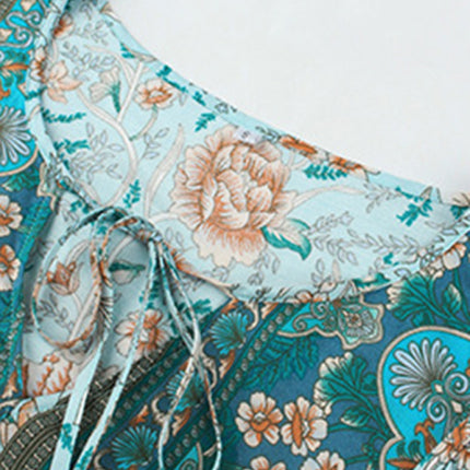 Bohemian Orientation Print Resort Style Ladies Dress
