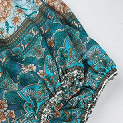 Bohemian Orientation Print Resort Style Ladies Dress