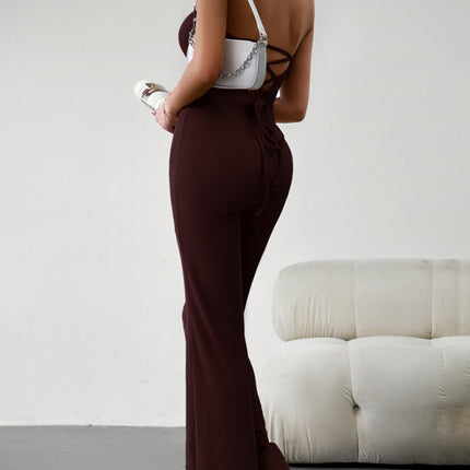 New women's elegant temperament slim sexy tube top jumpsuit