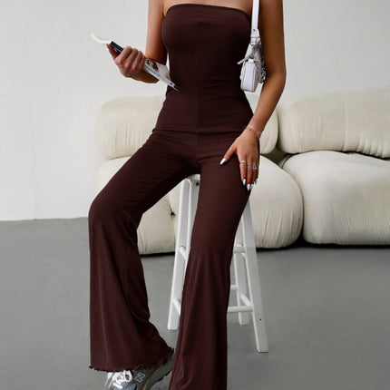 New women's elegant temperament slim sexy tube top jumpsuit