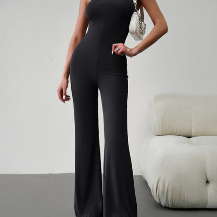 New women's elegant temperament slim sexy tube top jumpsuit