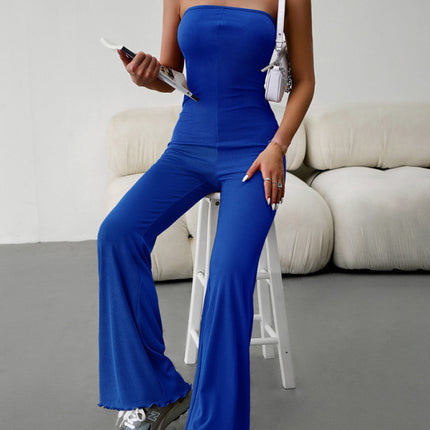 New women's elegant temperament slim sexy tube top jumpsuit