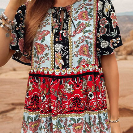 Bohemian printed ethnic style women's temperament shirt women BLOUSE