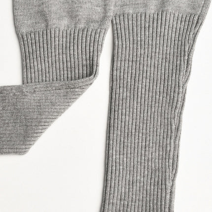 Knitted hooded set women's long sleeved pants two-piece set