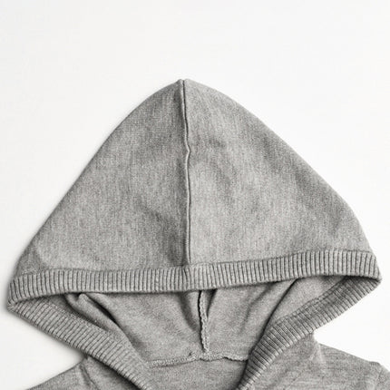 Knitted hooded set women's long sleeved pants two-piece set