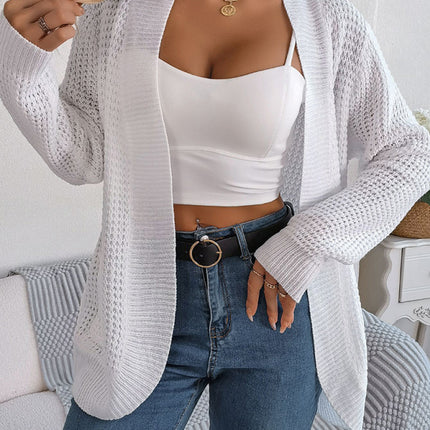 Casual Pocket Long Sleeve Knitted Cardigan Jacket