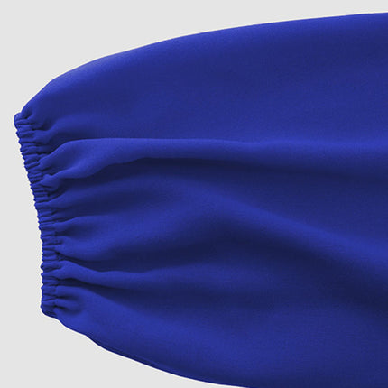 Women's V-neck strappy pleated dress