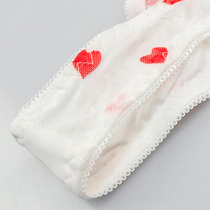 New sexy love mesh sexy underwear set