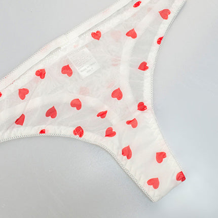 New sexy love mesh sexy underwear set