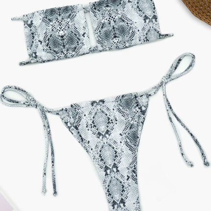 Women's one-piece swimsuit solid color sexy bikini set