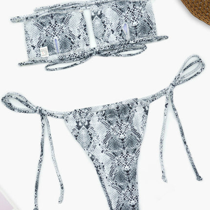 Women's one-piece swimsuit solid color sexy bikini set