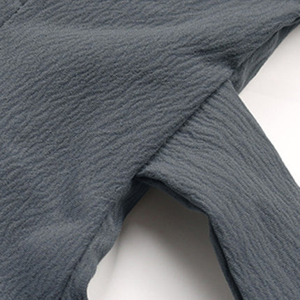 Women's Button Long Sleeve Solid Color Shirt Dress