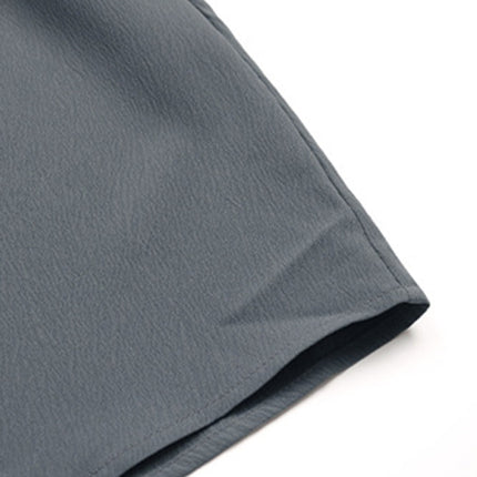 Women's Button Long Sleeve Solid Color Shirt Dress