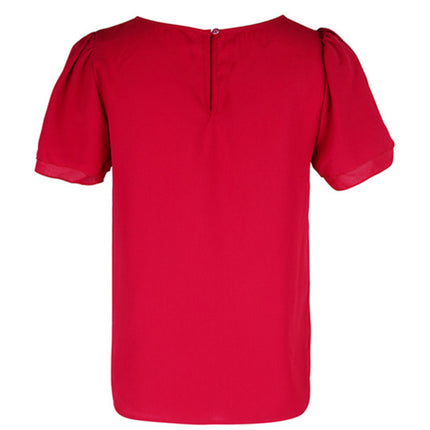 New Fashion Women's Round Neck Short Sleeve Shirt