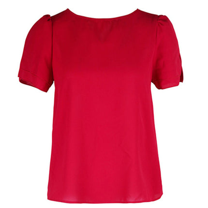 New Fashion Women's Round Neck Short Sleeve Shirt