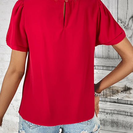 New Fashion Women's Round Neck Short Sleeve Shirt