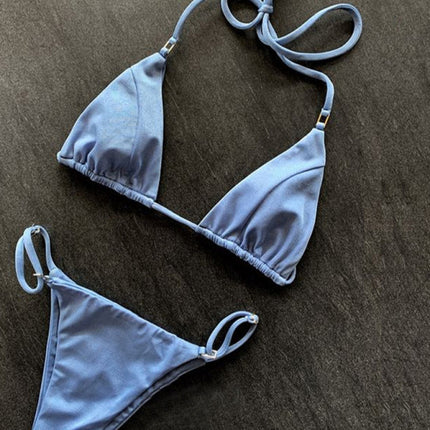 Women's three-point swimsuit sexy split bikini