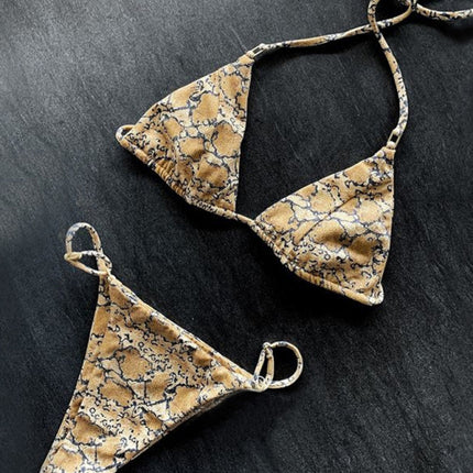 Women's three-point swimsuit sexy split bikini