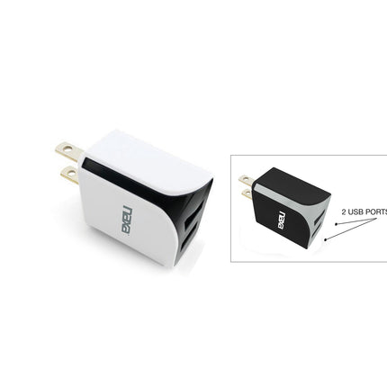 10 Watt 2.1 Amp Dual USB Car Charger White