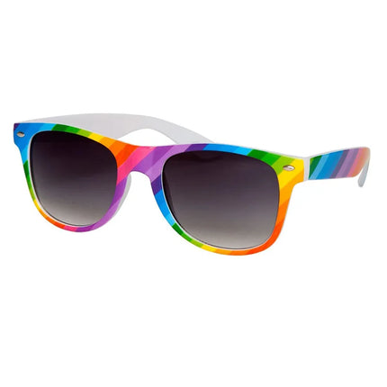 Retro Rainbow Pc Square Full Frame Womens Sunglasses Style B