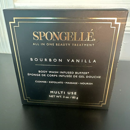 Spongelle Bourbon Vanilla Body Wash Infused Buffer Boxed Sponge