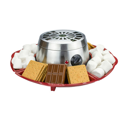 Brentwood TS-603 Indoor Electric Stainless Steel 8 Piece Smores Maker Set