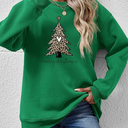 Christmas Tree Graphic Long Sleeve Sweatshirt - Vickie Lynn's