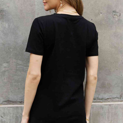 Simply Love Full Size FOOTBALL MOM Graphic Cotton Tee