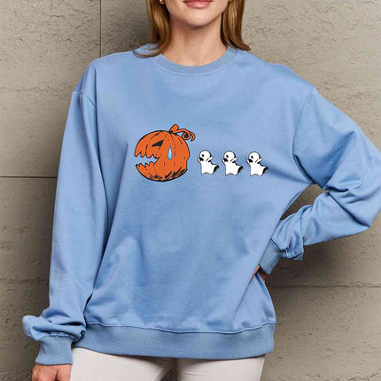 Simply Love Full Size Graphic Dropped Shoulder Sweatshirt