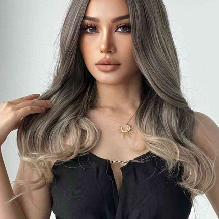 13*1" Full-Machine Wigs Synthetic Long Straight 24"