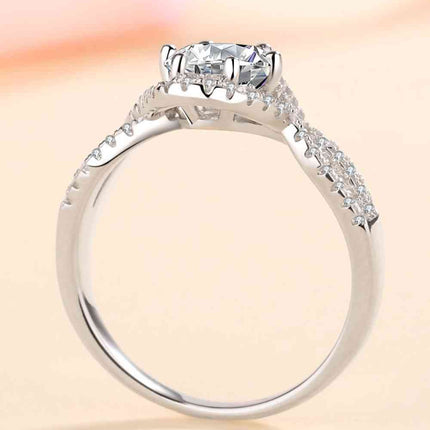 Feel The Joy 925 Sterling Silver Moissanite Ring