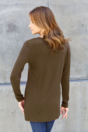 Basic Bae Full Size Round Neck Long Sleeve Top - Vickie Lynn's