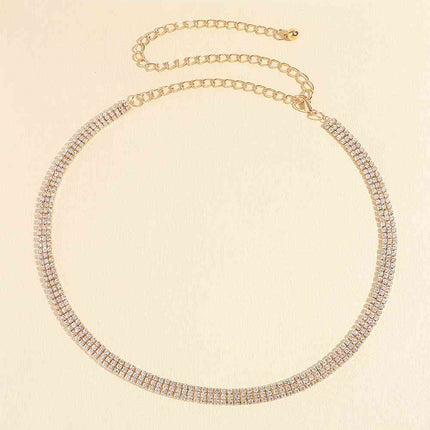 Rhinestones Alloy Belt