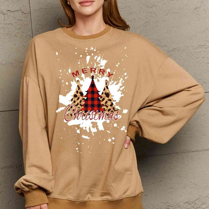 Simply Love Full Size MERRY CHRISTMAS Graphic Sweatshirt