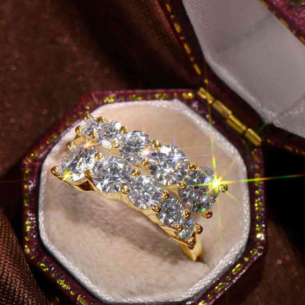 Adored Moissanite 925 Sterling Silver Ring