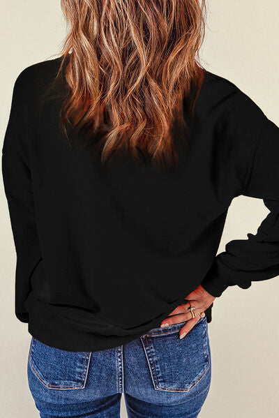 Nutcracker Sequin Dropped Shoulder Sweatshirt