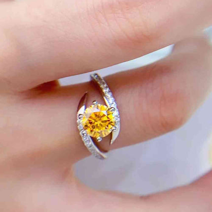 1 Carat Moissanite 925 Sterling Silver Ring - Vickie Lynn's