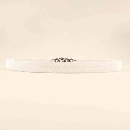 Zinc Alloy Buckle Elastic PU Belt