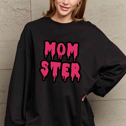 Simply Love Full Size MOM STER Graphic Sweatshirt