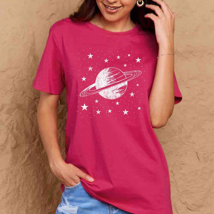 Simply Love Full Size Planet Graphic Cotton T-Shirt