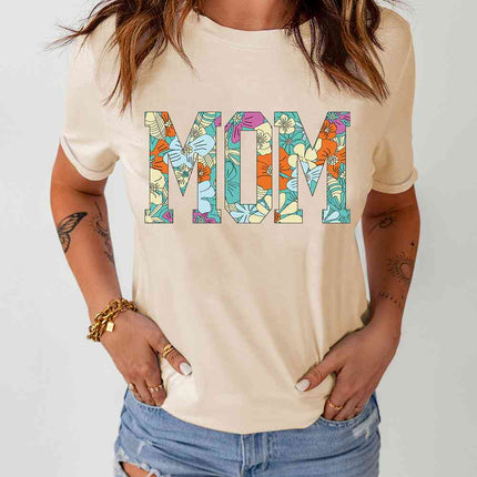MOM Floral Graphic T-Shirt - Vickie Lynn's